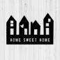 Preview: Vinyl Sticker Home sweet home